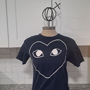 Comme Des Garcons Heart Play Tshirt Blue M